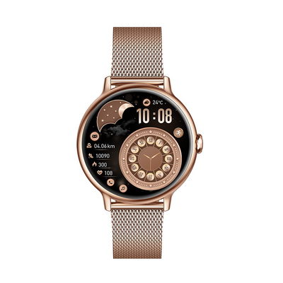 KW60A GPS Exquisite Smartwatch Waterdicht Vrouwelijk Smartwatch 1,2 inch