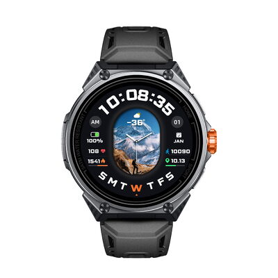 KW348 GPS Sport Smartwatch met AMOLED Display 5ATM Waterdicht